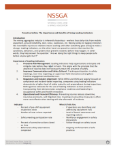 Leading Indicator White Paper